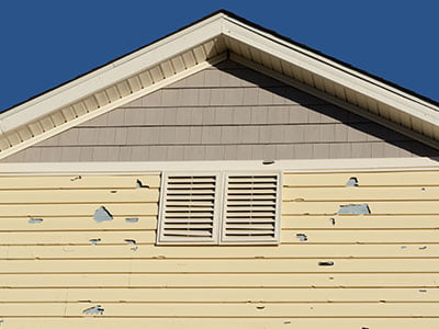 storm damaged siding